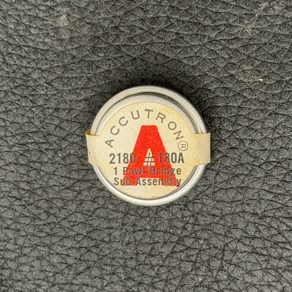 NOS Genuine Accutron by Bulova Part A 2180 #180. Pawl Bridge Sub Assembly.